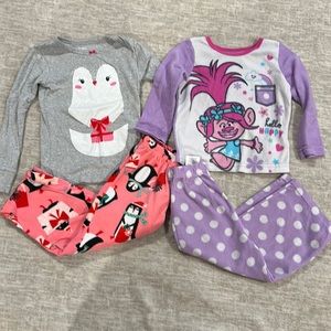 3T flannel jammie bundle